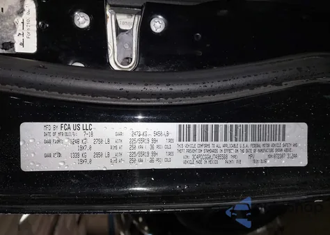 2018 Dodge Journey Crossroad из США, поврежденный, VIN 3C4PDCGG0JT495568